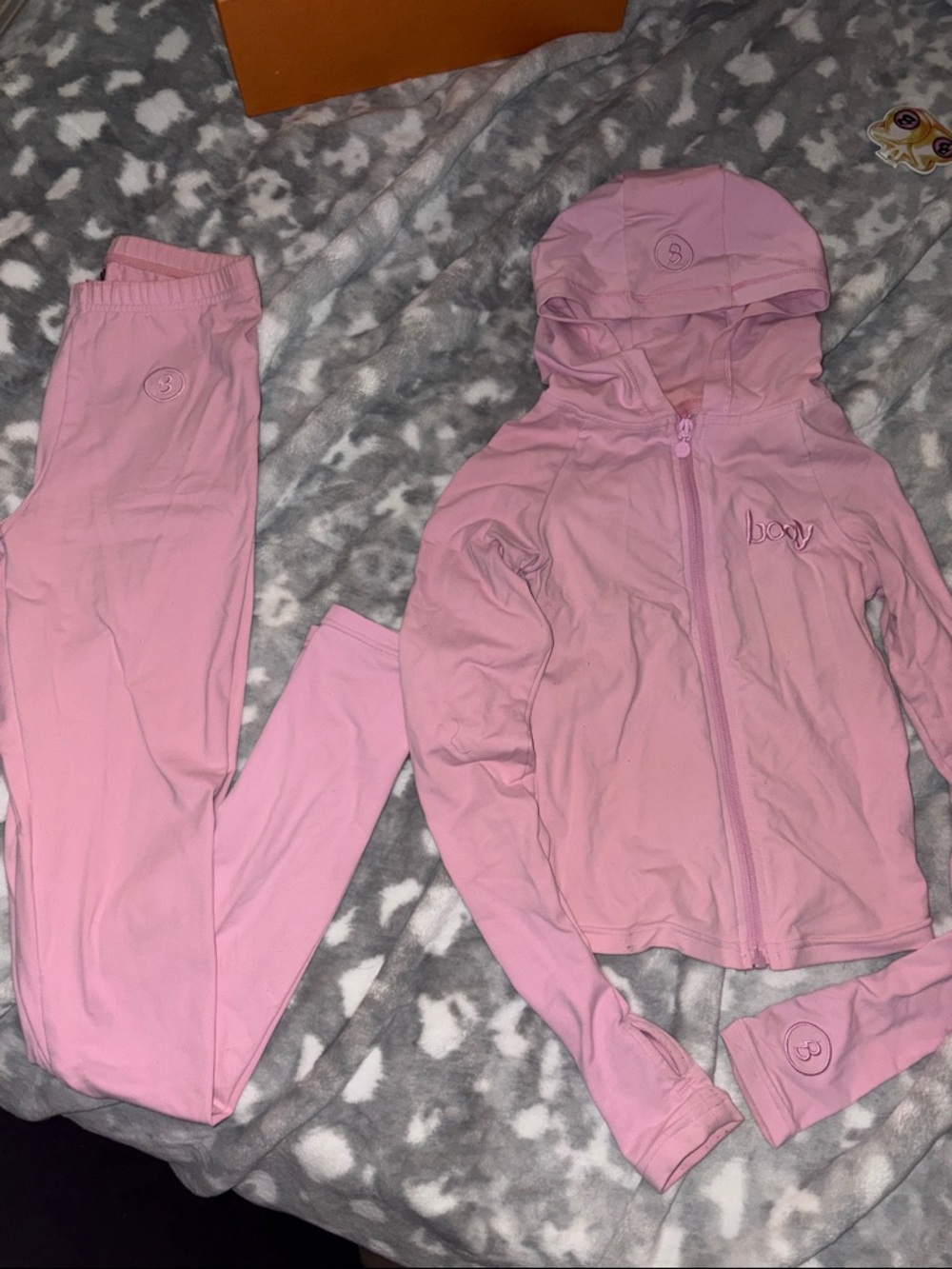 Pink Women's Hooded Active Set - Brand: b⦿w
